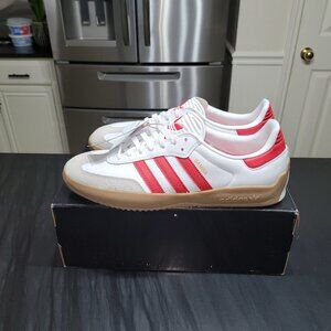 Adidas Samba Originals OG Sneakers White Scarlet Gum JQ5865 Men's Sizes 9 - 10.5